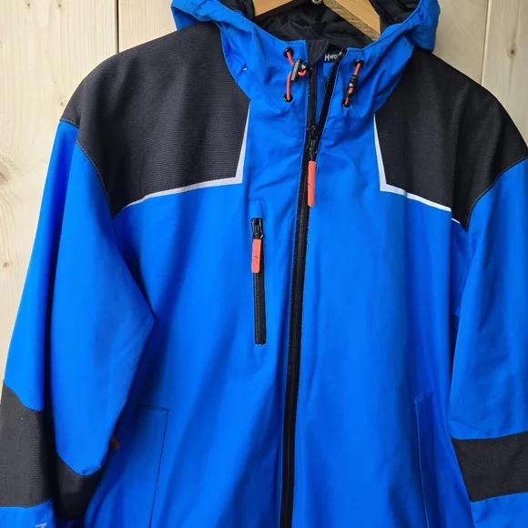 Helly Hansen Chelsea Workwear Waterproof Windbreaker Lined Jacket Mens Large - Picture 4 of 11